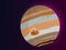 Jupiter is the fifth planet in the solar system. It is part of the so-called outer or gaseous planets. It gets its name from the