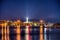 Jupiter florida inlet lighthouse at night