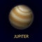 Jupiter. Giant realistic planet of the solar system