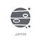 Jupiter icon. Trendy Jupiter logo concept on white background fr
