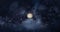 Jupiter planet on space with colorful starry night. front view of Jupiter planet  from space with beautiful galaxy. full view of J