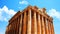 Jupiter\'s temple over blue sky, Baalbek, Lebanon