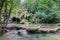 Jura Tufs waterfall, with its spectacle limestone sculptures