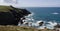 Jurassic Coast panorama of the cliffs on a sunny day, Dorset, England