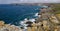 Jurassic Coast panorama of the cliffs on a sunny day, Dorset, England