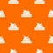 Jurassic cute pattern vector orange