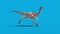 Jurassic World Gallimimus Walkcycle Side Blue Screen 3D Rendering Animation