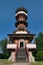 Jurkovic lookout tower in Wallachian Open Air Museum, Roznov pod Radhostem, Czech republic.