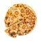 Just backed Pizza top view