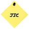 Just in case initialism JIC black marker written acronym text, isolated yellow post-it to-do list sticky note reminder