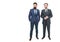 Just cool dudes. Successful men. Businessmen isolated on white. Bearded men in formalwear. Business partners