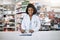 Just follow these instructions. Cropped portrait of an attractive young female pharmacist working in a pharmacy.
