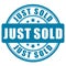 Just sold vector sign