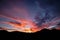 Just after sunset over Starr Pass, Tucson, Arizona