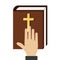 Justice books isolated icon