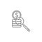 Justice corruption outline icon. Elements of Law illustration line icon. Signs, symbols and s can be used for web, logo,