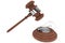Justice Gavel with Lamp Bulb