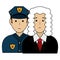 justice judge and police characters