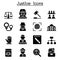 Justice , Law, Court, legal icon set