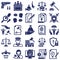 justice and Law Isolated Vector Icons set every single icon can easily modify or edit