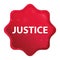 Justice misty rose red starburst sticker button