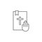 Justice oath outline icon. Elements of Law illustration line icon. Signs, symbols and s can be used for web, logo, mobile