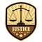 Justice retro label