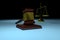 Justice scale and judge gavel