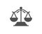 Justice scales icon. Judgement scale sign. Vector