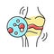 juvenile idiopathic arthritis color icon vector illustration