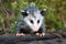 Juvenile Virginia Opossum, Georgia