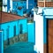 Juzcar, blue Andalusian village in Malaga