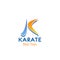K letter vector icon for karate team club
