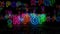 K-Pop Korea music symbol glowing neon 3d lights