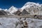 K2 and Broadpeak in Karakorum mountain range, Skardu, Gilgit Baltistan, Pakistan