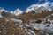 K2 and Broadpeak mountain along the wat to Ali camp, K2 trek, Pa