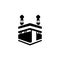 kaaba icon logo vector design template