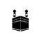 kaaba icon logo vector design template