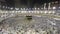 Kaaba in Mecca in Saudi Arabia zoom in Time Lapse