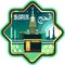 Kaaba in Saudi Arabia & Mecca or Makkah, flat design illustration banner, poster, or sticker with muslims pray and clock to