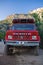 Kabak, Turkey - July, 15, 2012: pick up car isolated taking tourists to hidden accidental terrain beach of kabak