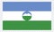 Kabardino republic Flag . flat original color illustration isolated on white background.
