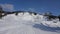 Kabdalis ski area lift in winter in Swedish lapland