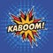 Kaboom stars pop art design