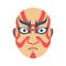 Kabuki Theater Mask Illustration