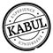 Kabul stamp rubber grunge