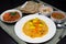 Kadai veg curry, jowari roti, veg biryani, raita, shorba