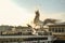 Kadikoy pier and seagulls and ferries