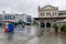 Kadikoy Square that are empty compared to normal days,Istanbul.