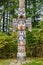 Kadjuk Bird Totem Pole at Totem Bight State Historical Park, Ketchikan, Alaska.